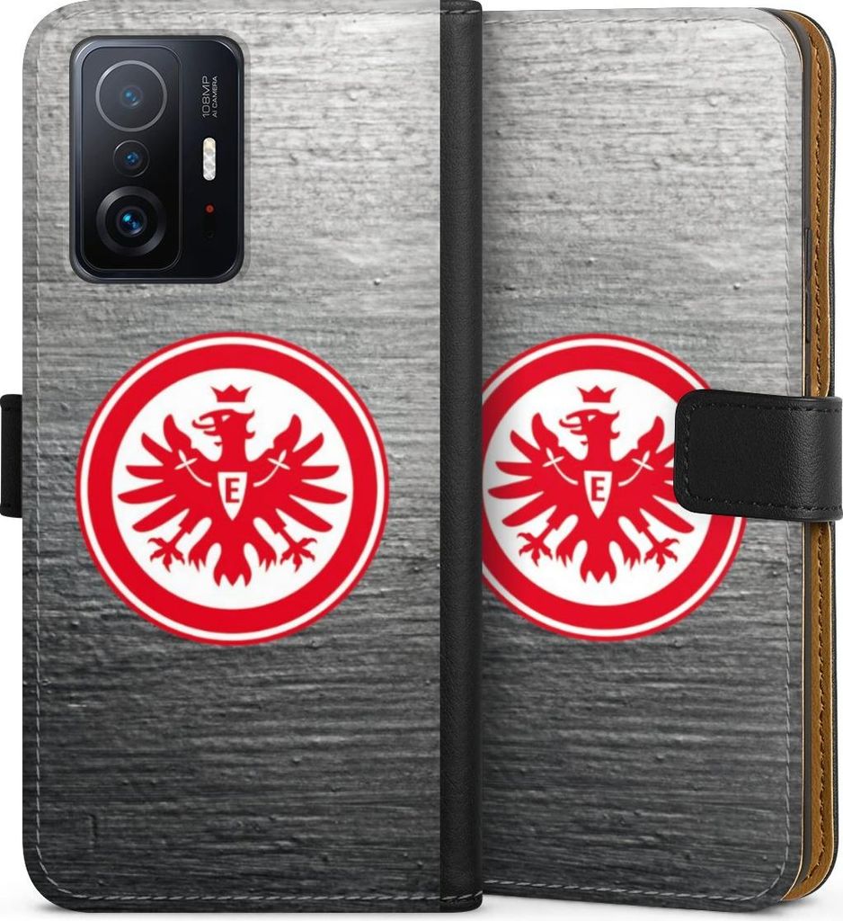 DeinDesign Klapphülle für Xiaomi 11T Pro 5G Handytasche Lederhülle Tasche Eintracht Frankfurt Logo SGE