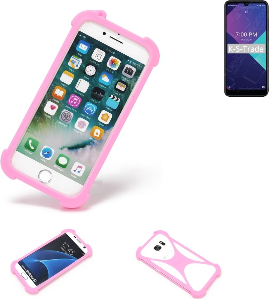 K-S-Trade Handy Hülle kompatibel mit Wiko Ride 3 Schutz Hülle Bumper Silikon Schutz Hülle Cover Case Silikoncase Silikonbumper TPU Softcase