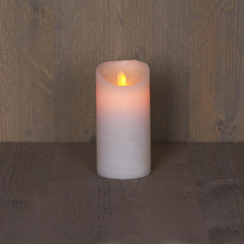 Iluminación con batería, vela de cera, estilo rústico, con Imagen del producto 