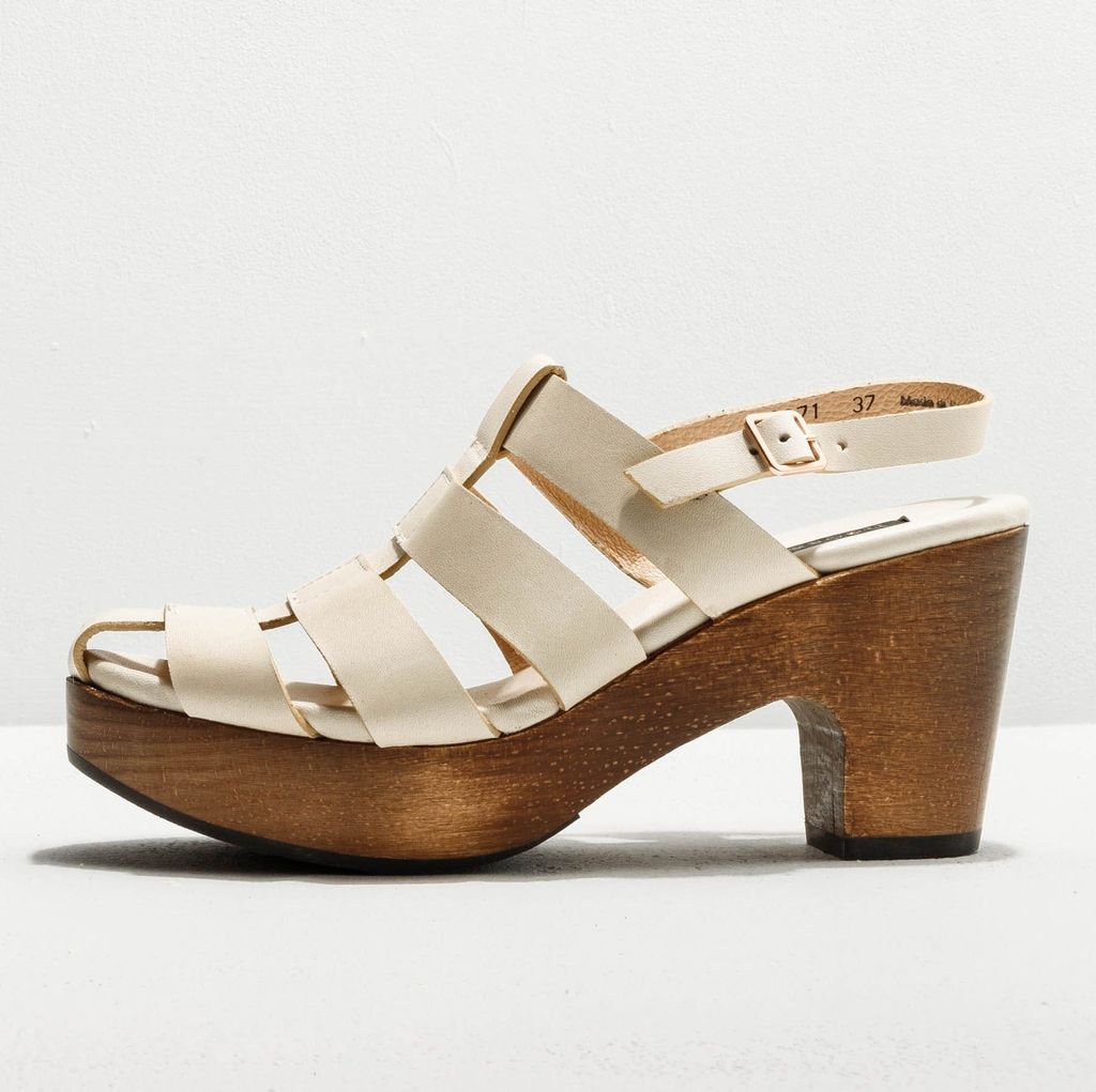 Neosens Sandalen mit hohem Absatz Damen S3271 RESTORED SKIN CREAM/ ST.LAURENT SANDAL Farbe Beige