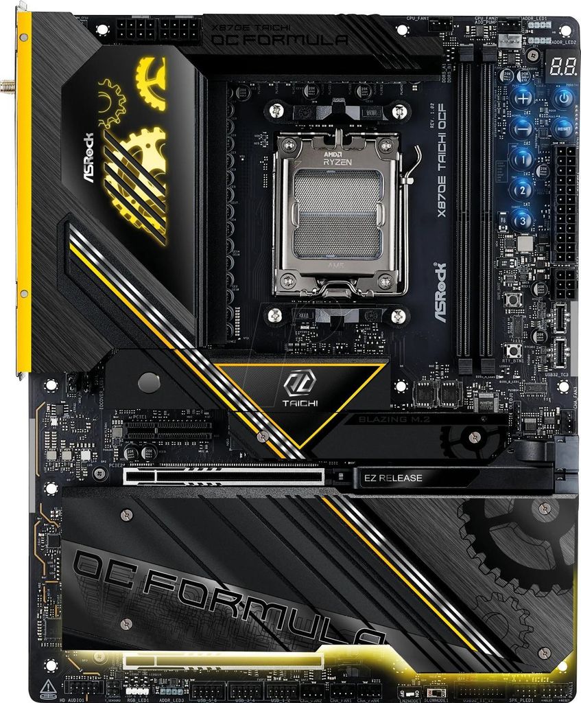 ASRock X870E Taichi OCF - Motherboard - ATX - Socket AM5 - AMD X870E Chipsatz - USB-C 3.2 Gen 2x2, USB 3.2 Gen 1, USB 3.2 Gen 2, USB-C 3.2 Gen2, US...