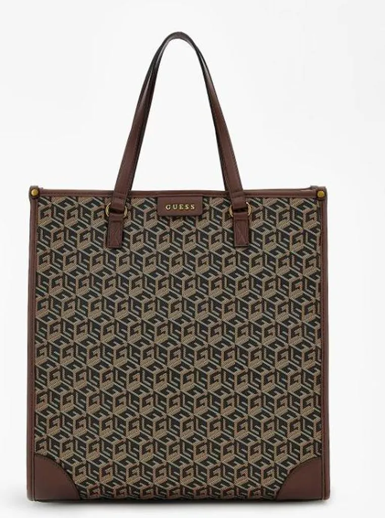 Guess Borsa Lavoro Donna Marrone Impermeabile - Grande Capacità