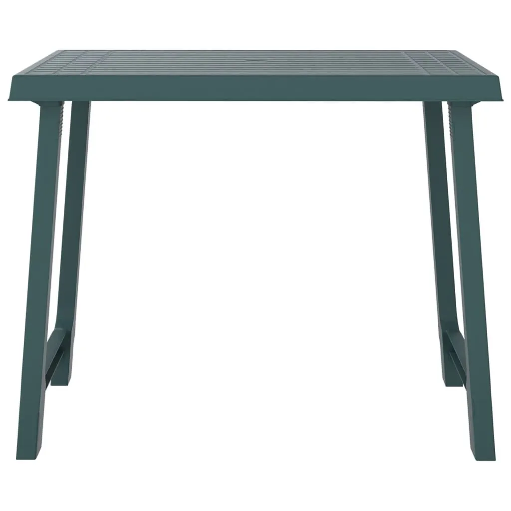 Table de camping Vert 79x56x64 cm en PP aspect bois résistant - 3