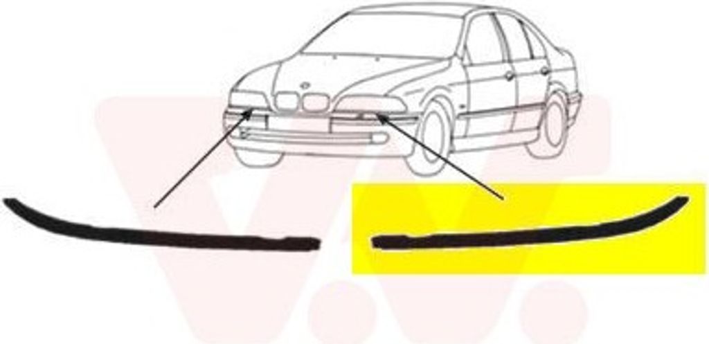 VAN WEZEL Scheinwerferleiste 0639515 Links für BMW 5 Limousine (E39)