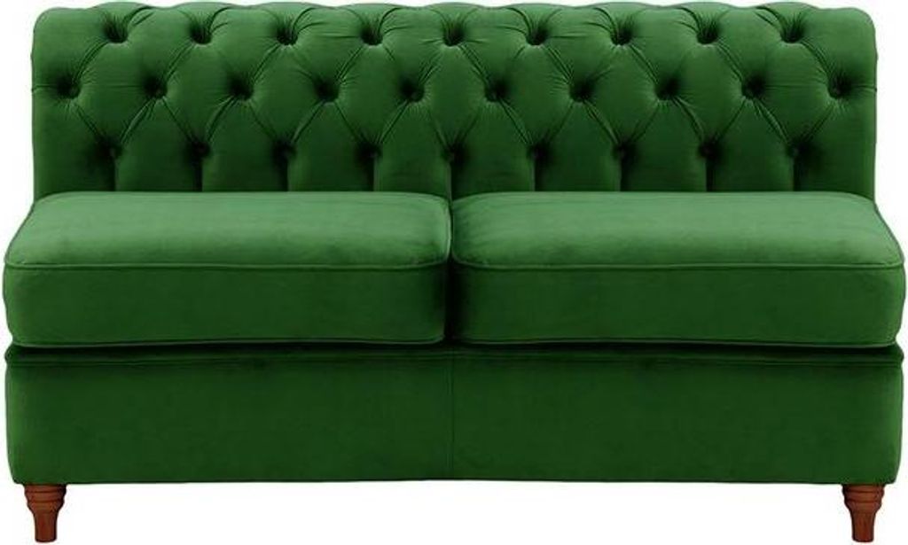 Chesterfield Modul - Innenelement, zweisitzig (2CP)-Velluto 10-dark oak