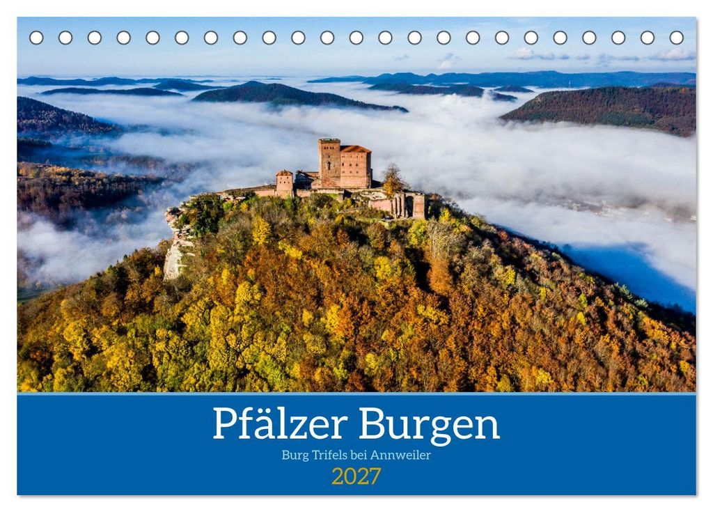 Pfälzer Burgen (Tischkalender 2027 DIN A5 quer), CALVENDO Monatskalender