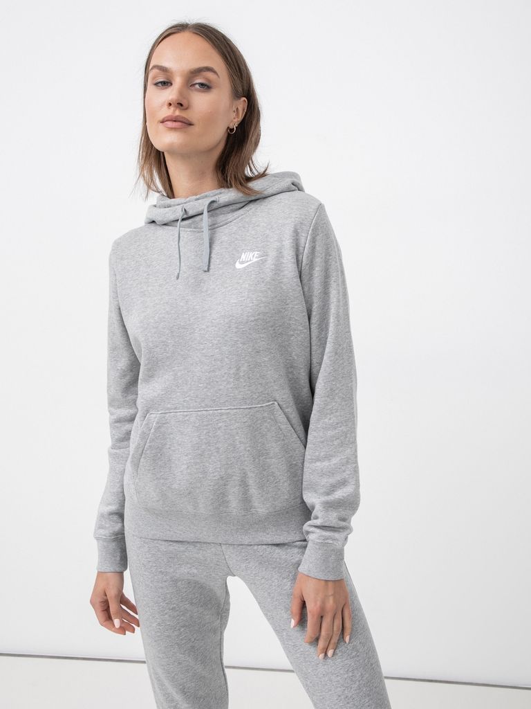 NIKE Größe S Grau Kapuzen - Pullover Funnel - Neck / Hoodie Sweatshirt Neu