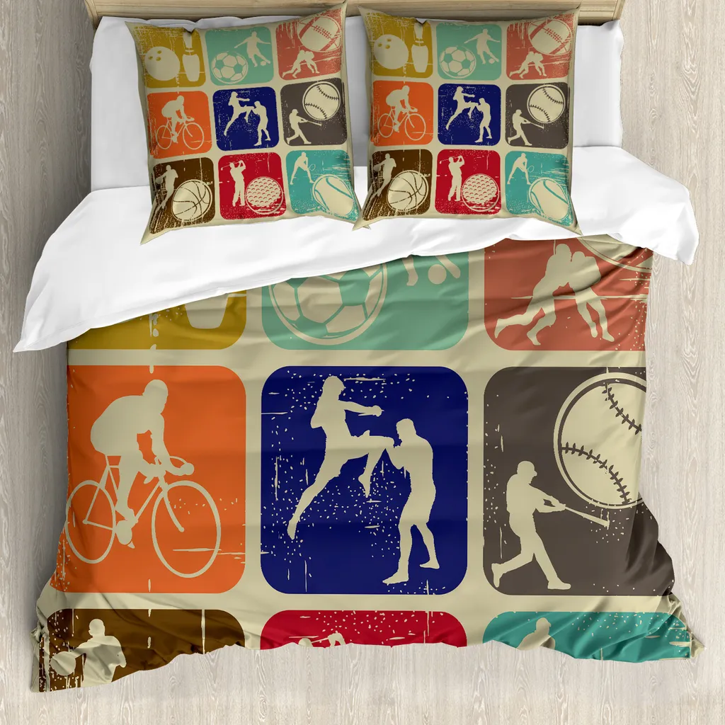 Copripiumino Sportivo ABAKUHAUS 155x220: Stile Grunge Anallergico