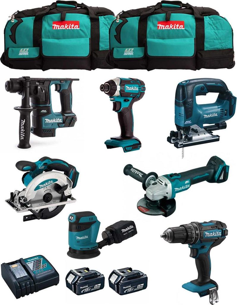 MAKITA Kit MK702 (DDF482 + DHR171 + DGA504 + DTD152 + Produktbild 