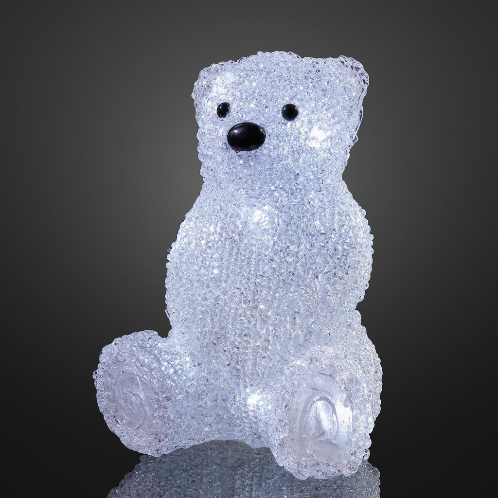 LED Deko Figur Eisbär Weihnachten Winter Innen 10 LEDs Produktbild 