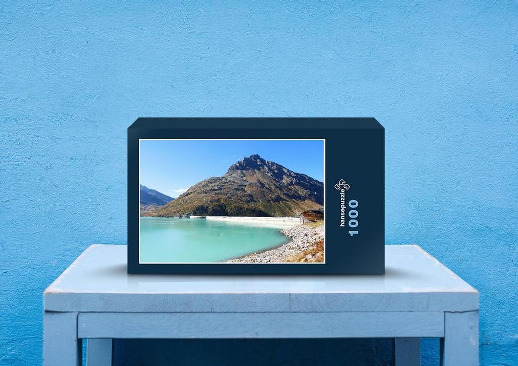 hansepuzzle 31268 - Stausee Puzzle, 1000 Teile, Natur, 60,0 x 46,0cm mit hochwertiger Aufbewahrung, Kartonbox und wiederverschließbarem Beutel