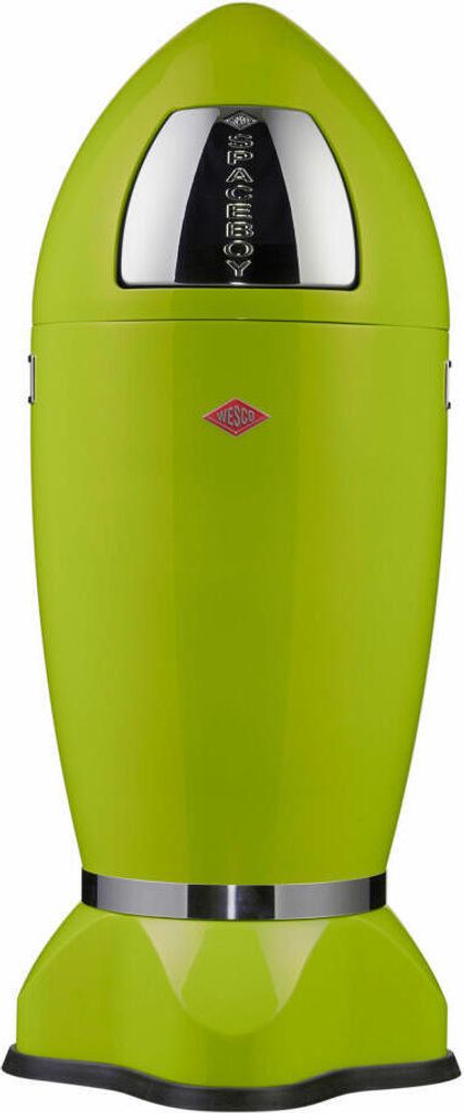 Wesco Mülleimer Spaceboy, Abfallsammler, Abfalleimer, Stahlblech, Limegreen, 35 L, 138631-20