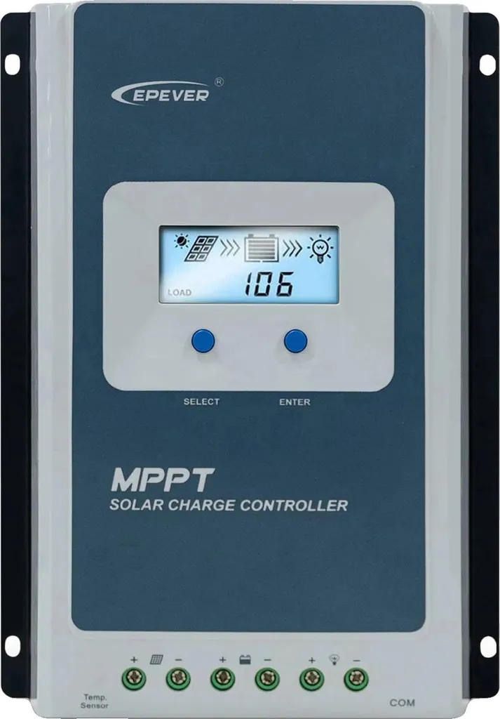 Regolatore Solare 10A 12/24V PWM - Gestione Carica Batteria 60V Max