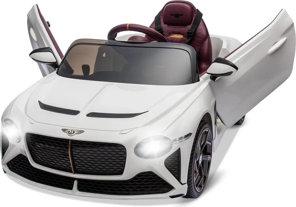 Véhicule électrique 12V blanc pour enfant - Version Sport Luxe
