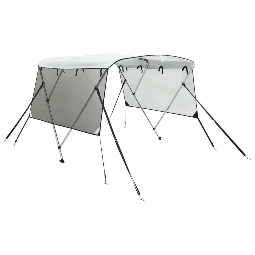 vidaXL 3-Bow Bimini-Top mit Mesh-Seitenteilen 183x(154-167)x137 cm