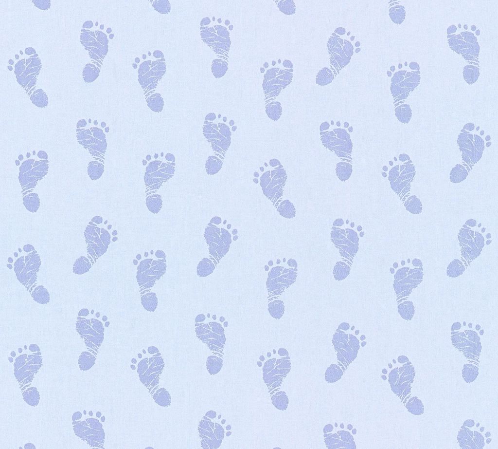 A.S. Création Vliestapete Little Stars Ökotapete blau metallic 10,05 m x 0,53 m 358632 35863-2