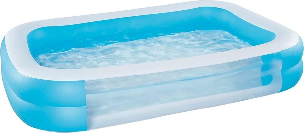 Planschbecken Family Pool 262x175x50cm Sichtfenster Garten Pool Kinderpool