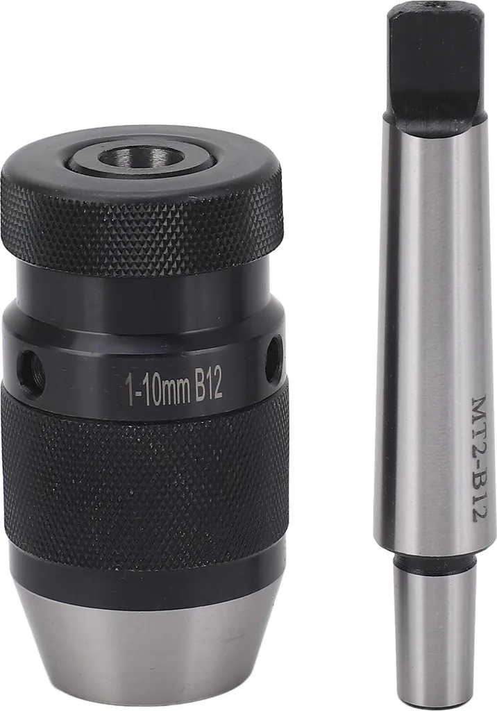 Mandrin auto-serrant B12 1-10mm et arbre MT2 pour perceuse à colonne