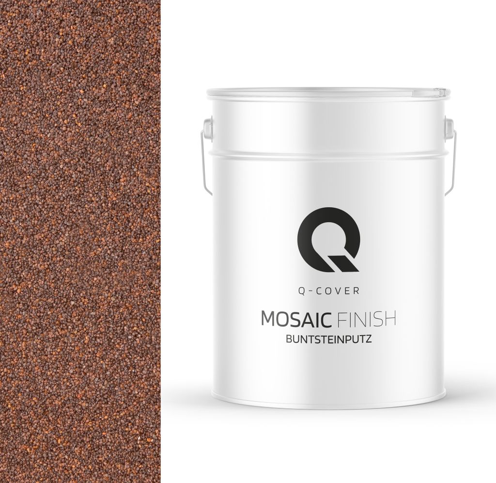 BUNTSTEINPUTZ | Dunkelbraun 72 25 kg | MOSAIKPUTZ | SOCKELPUTZ DEKORATIVE PUTZ INNEN & AUßEN PUTZ FASSADENPUTZ FERTIGPUTZ EDELPUTZ OBERPUTZ