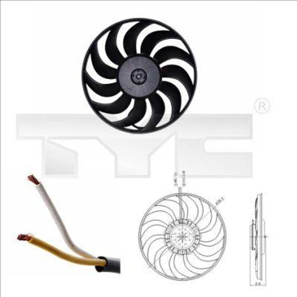 Ventilateur de Radiateur Haute Performance pour Audi A4 A6 et Seat Exeo
