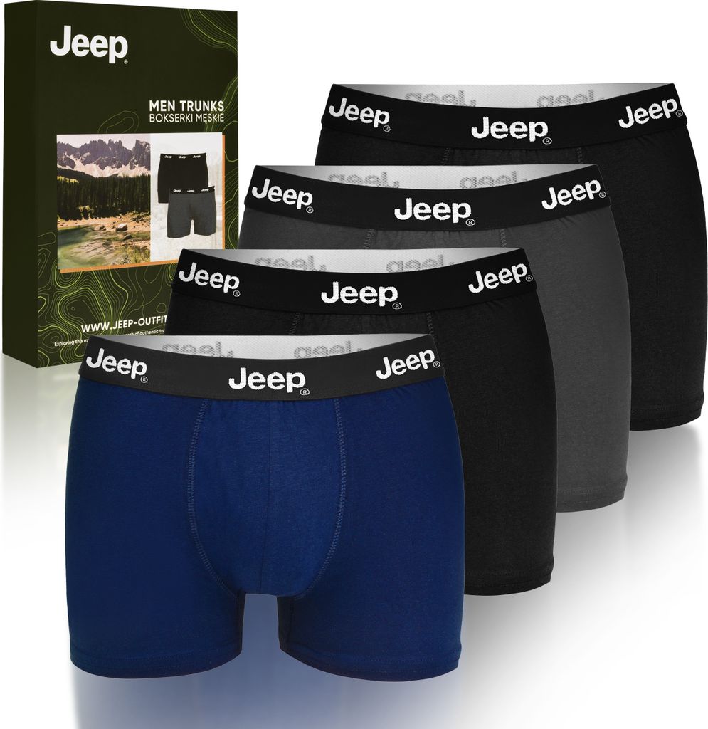 Jeep confezione da 4 pezzi - Boxer in cotone da uomo, Immagine del prodotto 