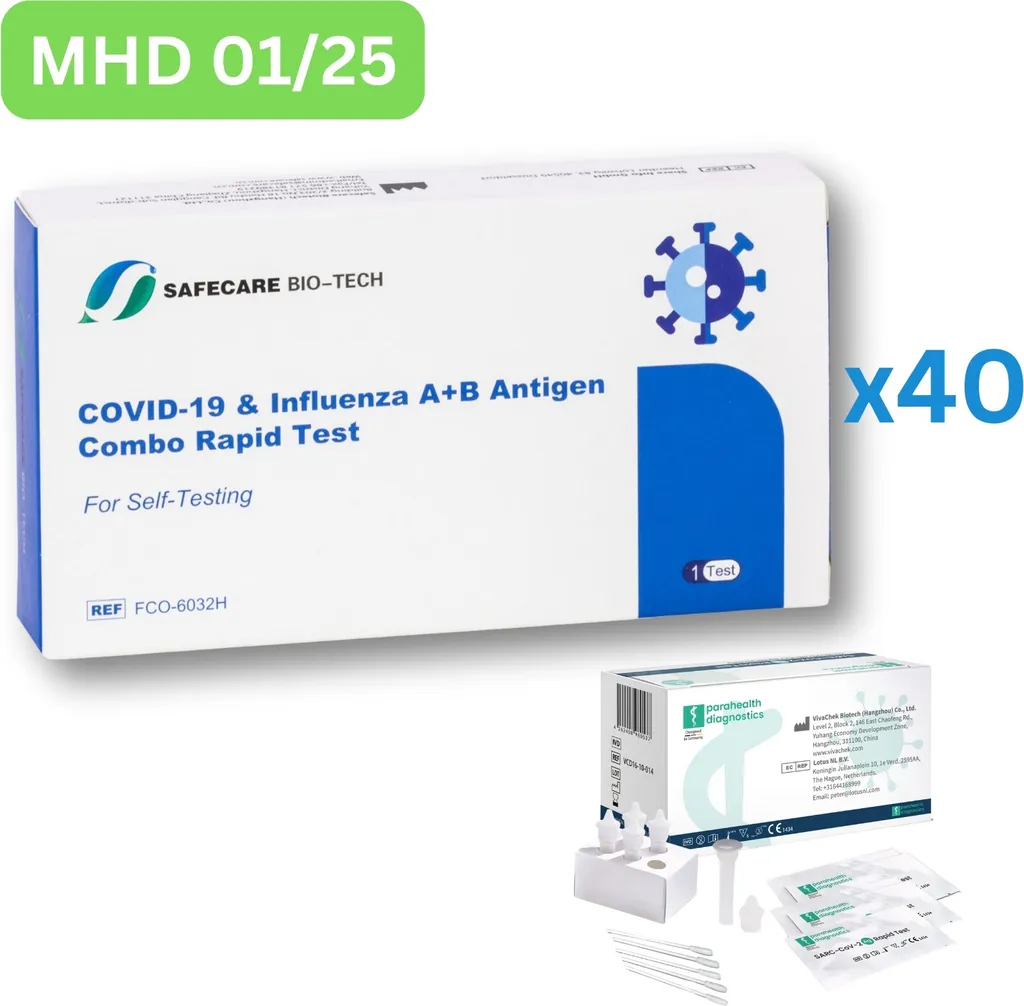 Stock 40 Test Safecare Influenza & Covid | Autotest Rapido Certificato