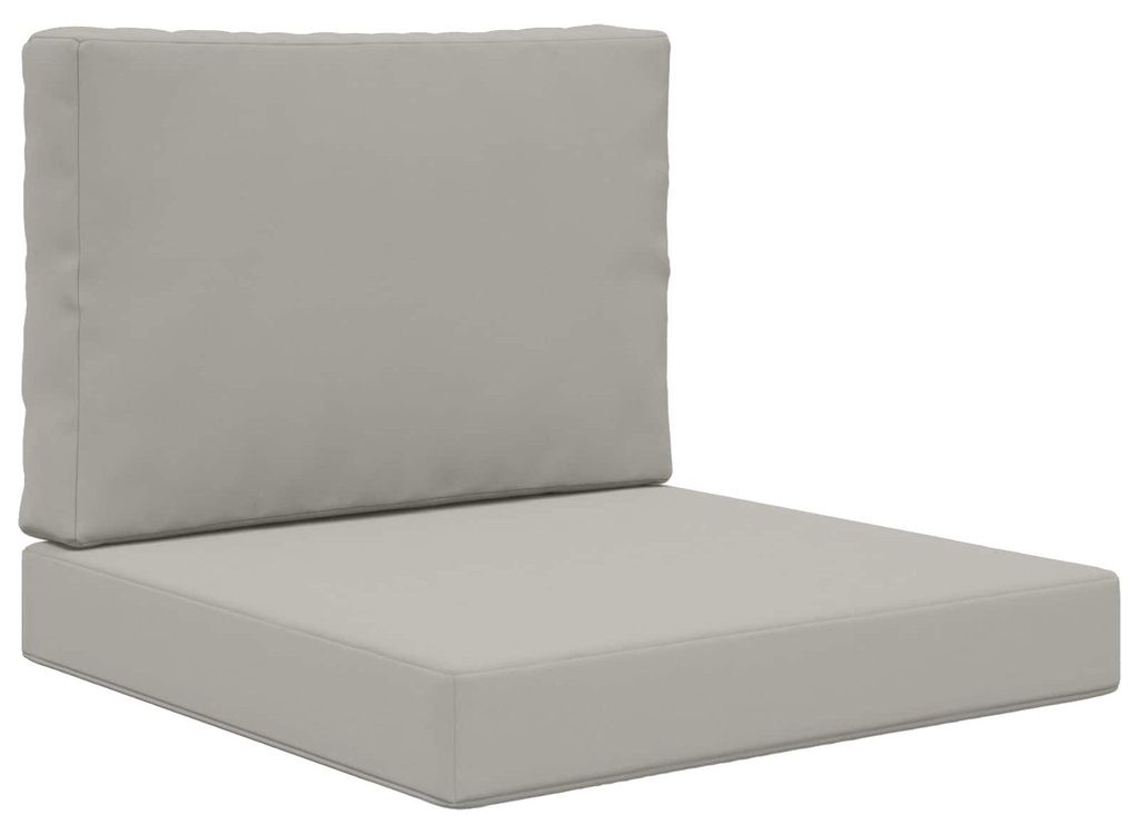 vidaXL Sofakissen für draußen 2 pcs Grau Polyester