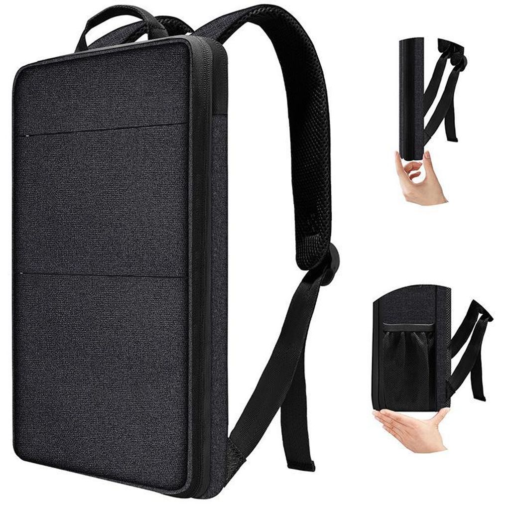 Ultra Dünner Erweiterbarer Laptop Rucksack, USB Business Produktbild 