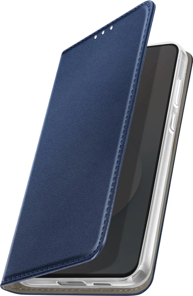 Avizar, custodia folio per Galaxy S25 FE con supporto per schede e video, blu scuro