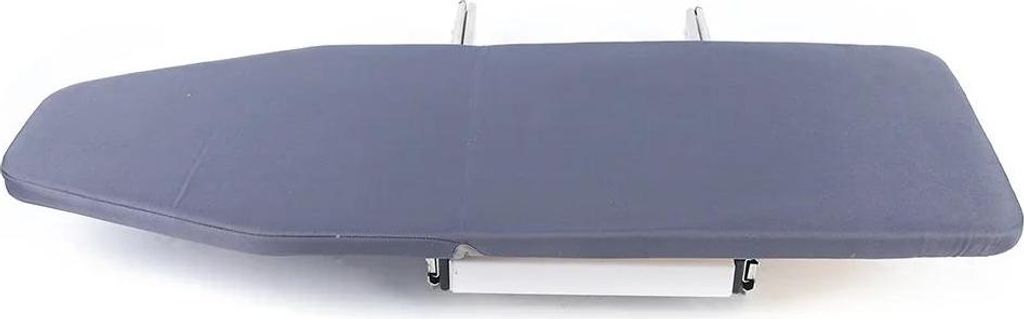 Ausziehbares Bügelbrett - Zum Einbau im Schrank - Klappbar - 180° drehbar - Abnehmbarer Bezug - Größe ca. 81×31×15 cm - Grau