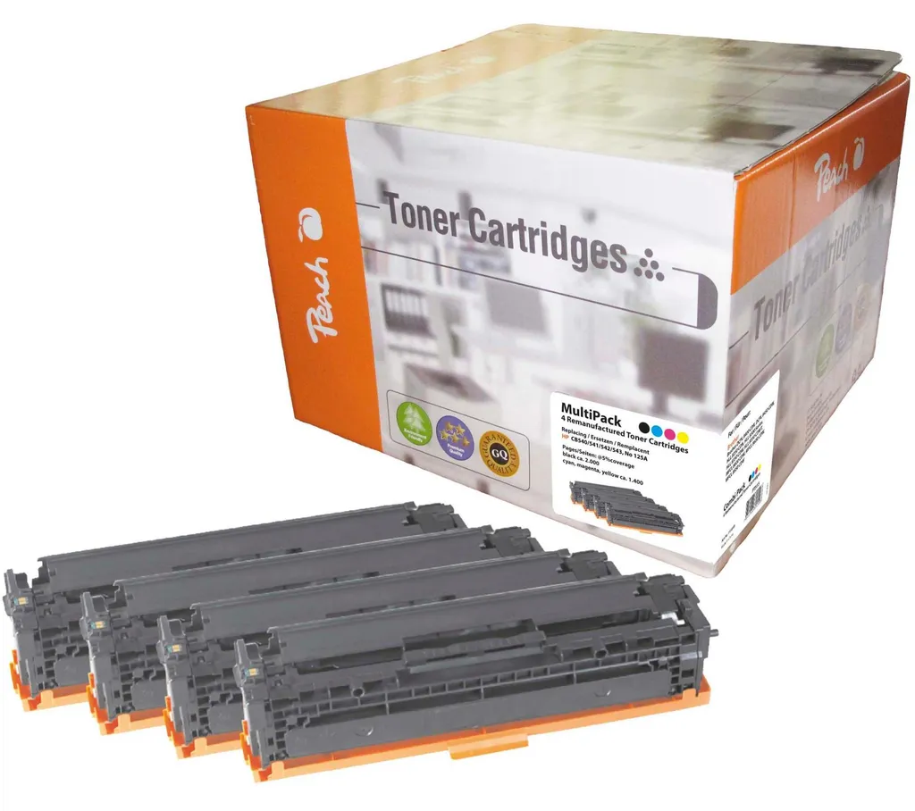 Cartouche de toner laser pour impression de bureau pack 4 couleurs