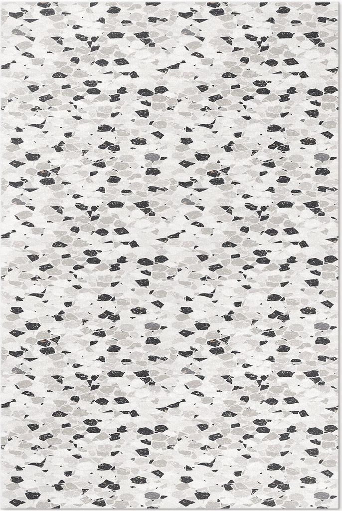 Elegante Steingut-Platte – Vinylteppich – 120x180 cm – Indoor Teppich – Flur – Pflegeleicht – Modern