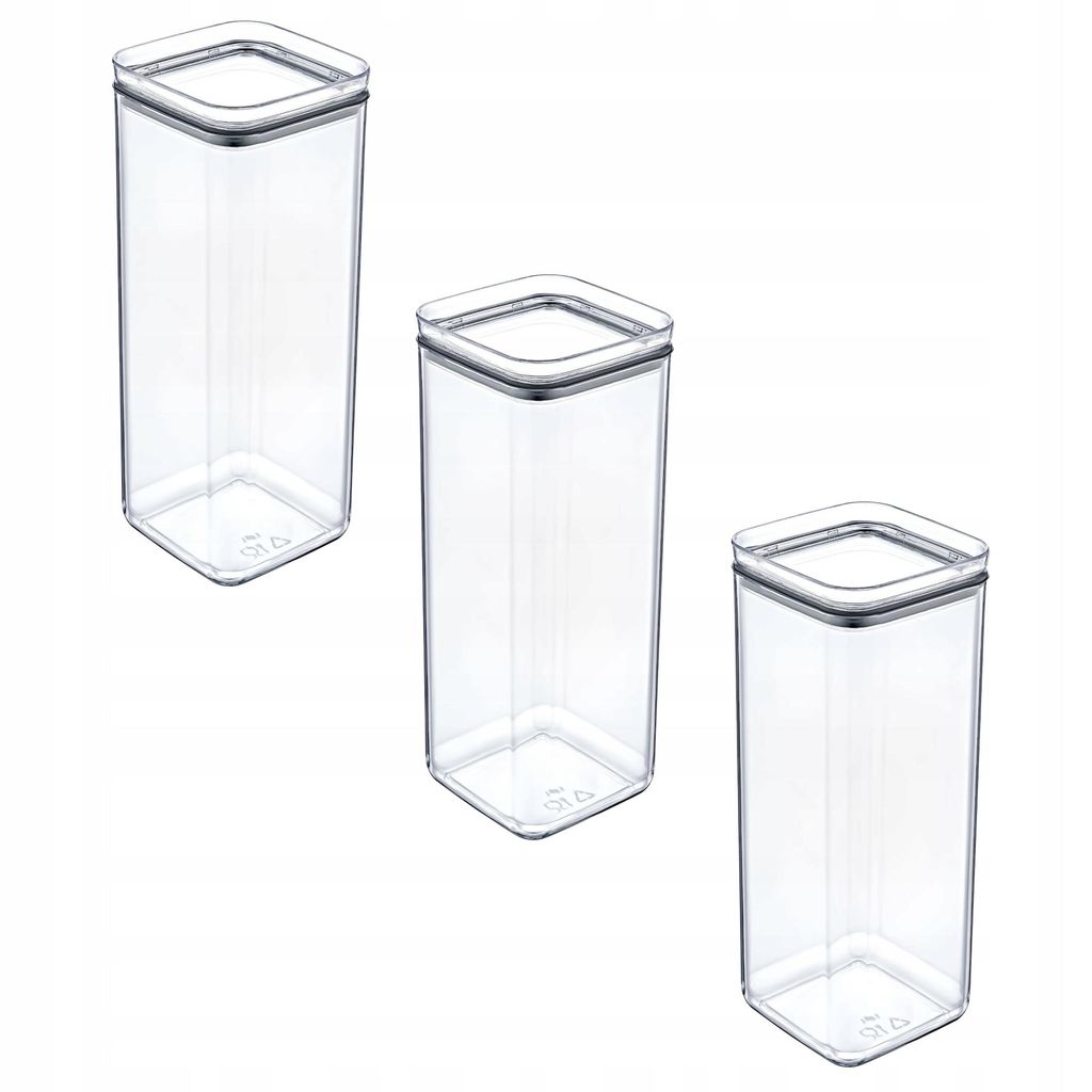 POTZ Store&Fresh 2 L – 3er-Set Vorratsdose, Behälter für trockene Lebensmittel Reis Nudeln