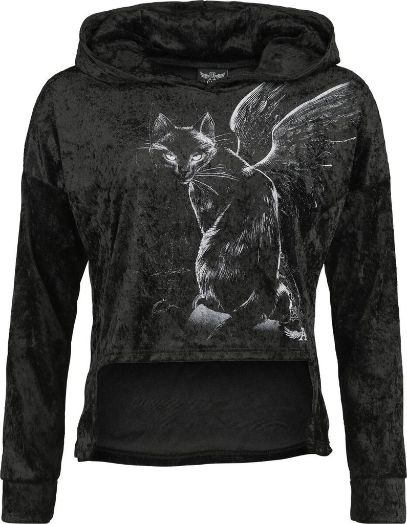 Alchemy England Kapuzenpullover Damen Iman schwarz XXL