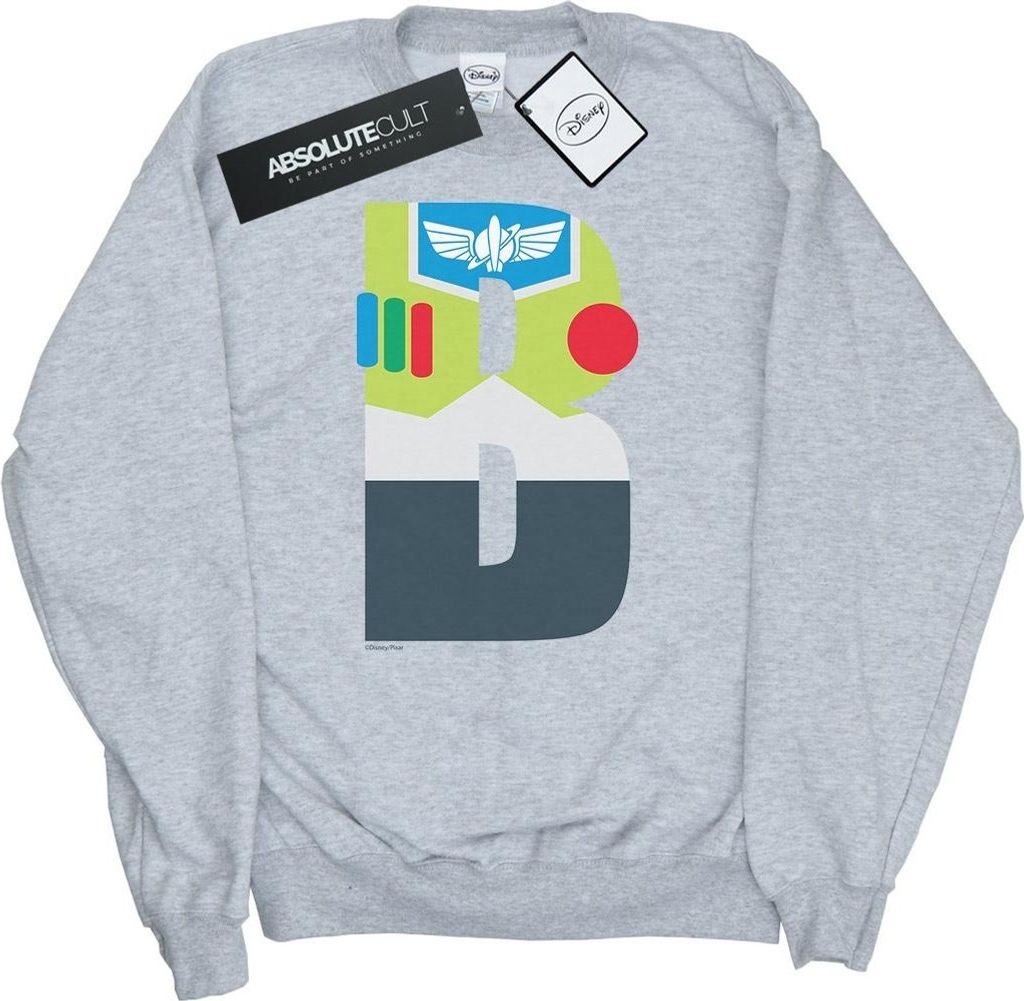 Disney - "Alphabet B Is For Lightyear" Sweatshirt für Herren BI50030 (S) (Grau)