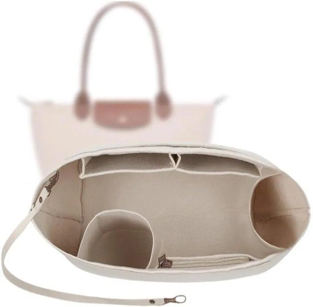 Organiseur de sac à dos en polaire premium beige 9 compartiments