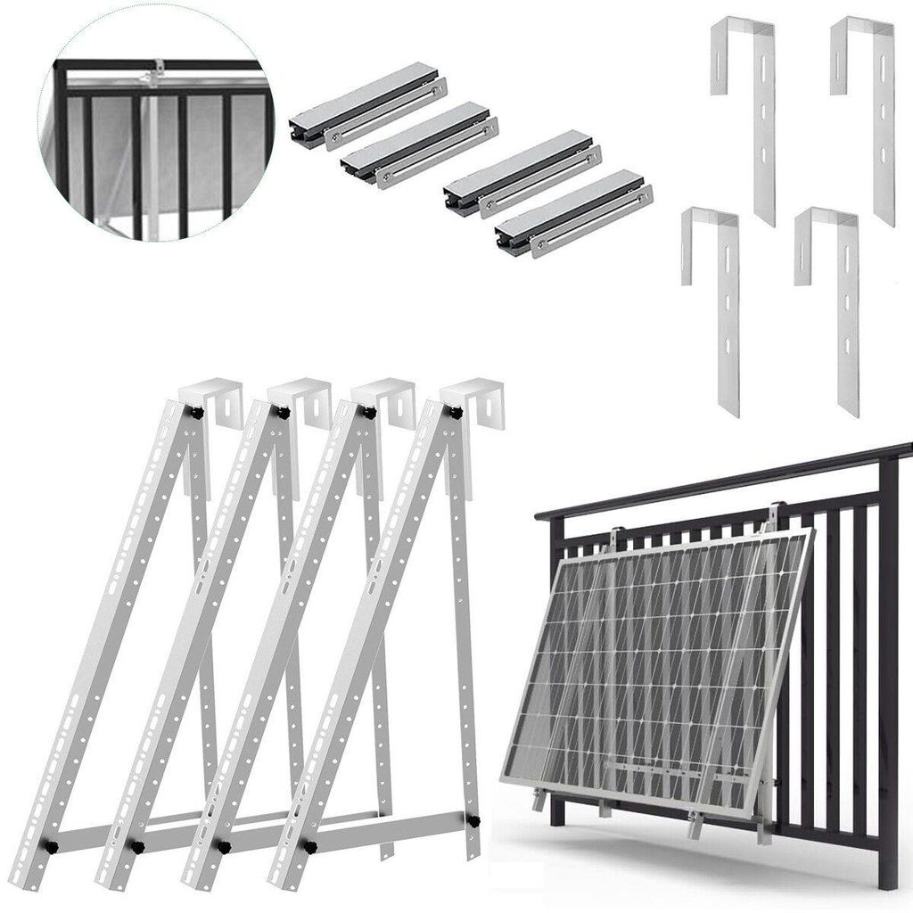 Balkonkraftwerk Halterung 118cm für 2 Solarmodule, Balkon Produktbild 