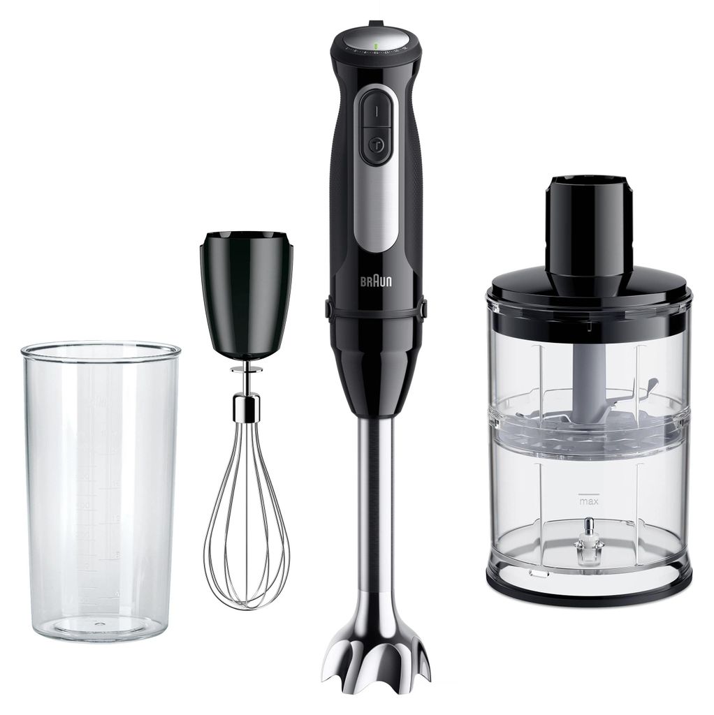 BRAUN Stabmixer MQ 55254M 1000Watt schwarz/ Edelstahl