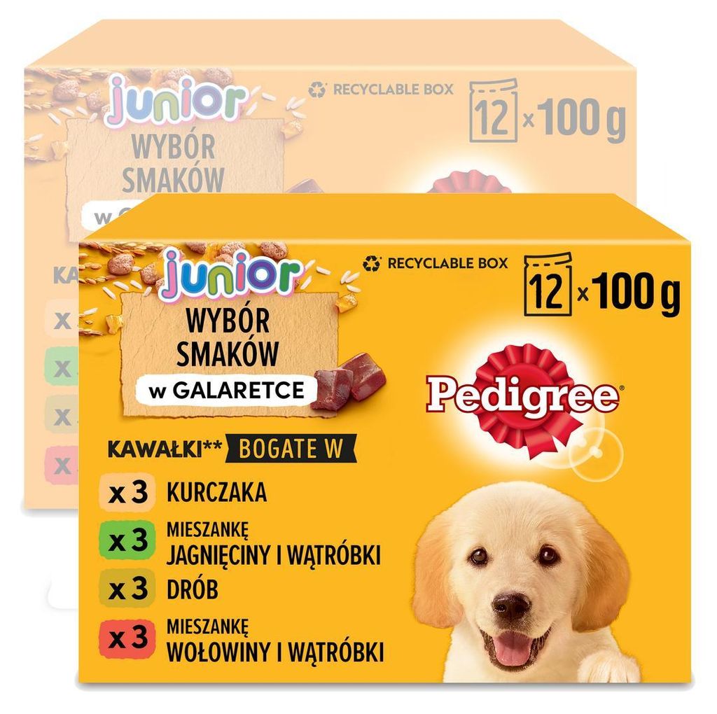Pedigree Junior, 24 x 100g Beutel Nassfutter für Welpen, in Produktbild 