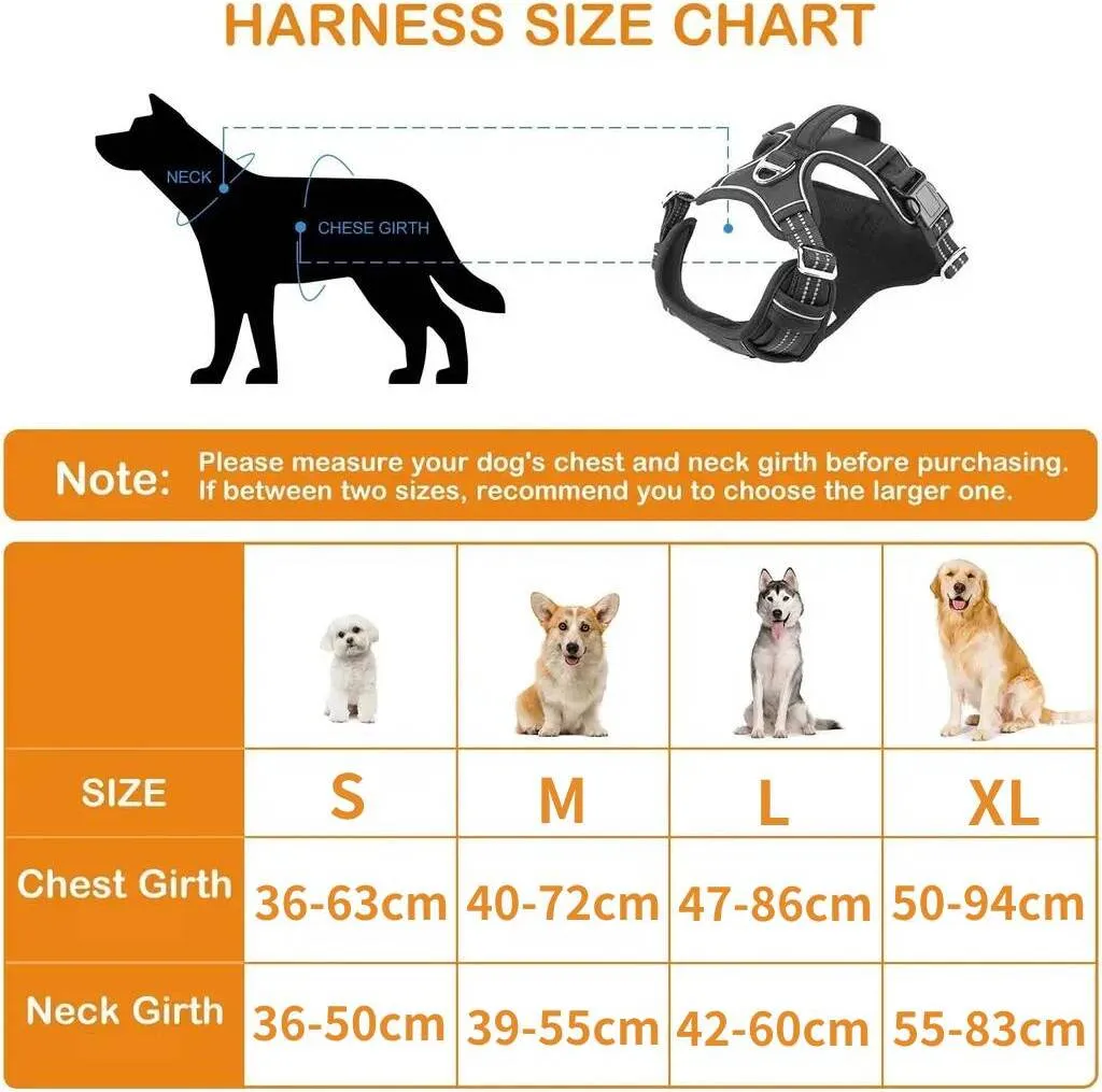 Pettorina Ergonomica Rossa per Cani XL: Controllo e Comfort - 2