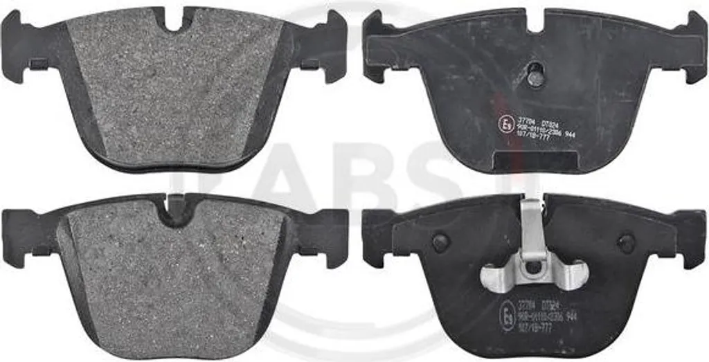 Plaquettes de frein silencieuses A.B.S. 37704 à haute endurance thermique
