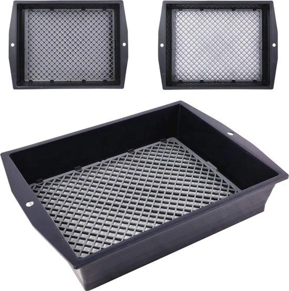 Filtre de jardin 2 en 1 Tamis rond réglable pour terre et sable 39cm