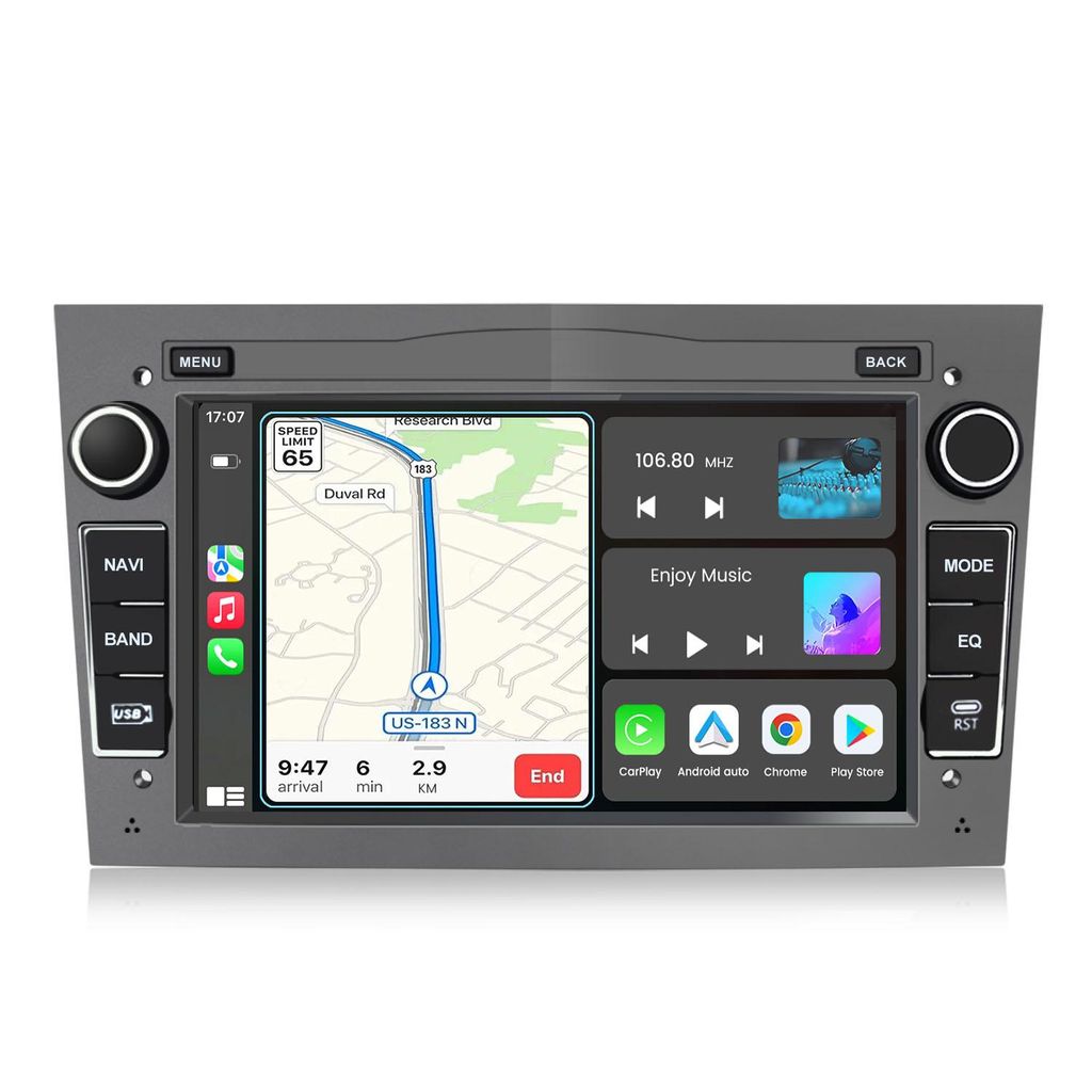 Hexinex Android 15 Auto Radio für Opel Corsa D/Astra H/Zafira B/Meriva/Vivaro 7 Zoll, 4-Core, 2GB+64GB