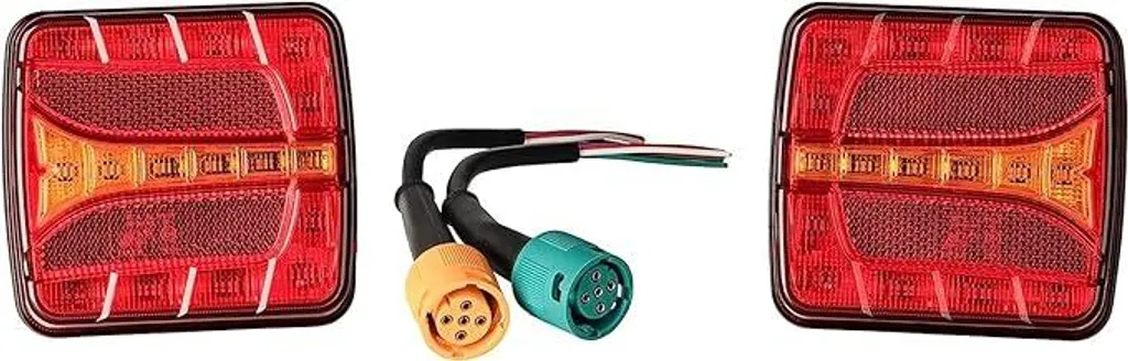 Luci Posteriori LED Rimorchio 12/24V Omologate E4 - Kit 20 LED Impermeabile