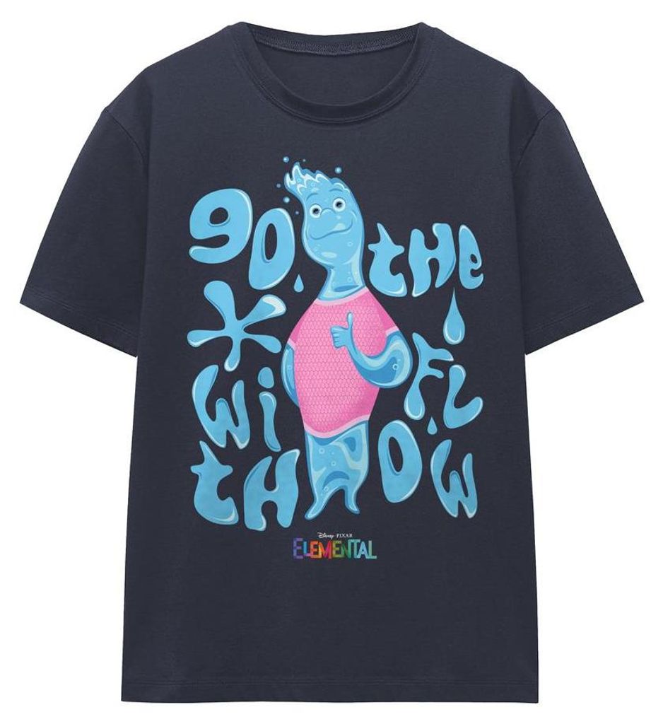 Elemental - "Go With The Flow" T-Shirt für Damen TV34644 (XL) (Marineblau)
