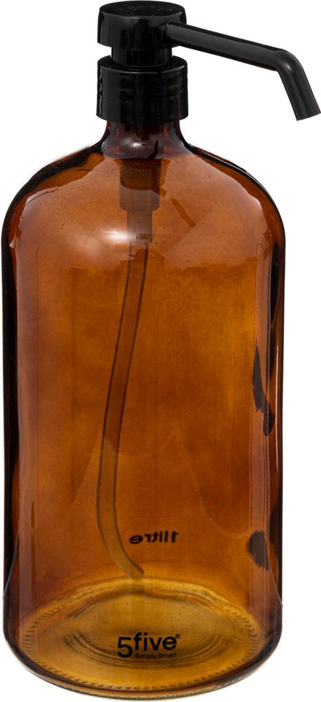 Spender, für Flüssigseife, Duschgel, Glas, 1 L