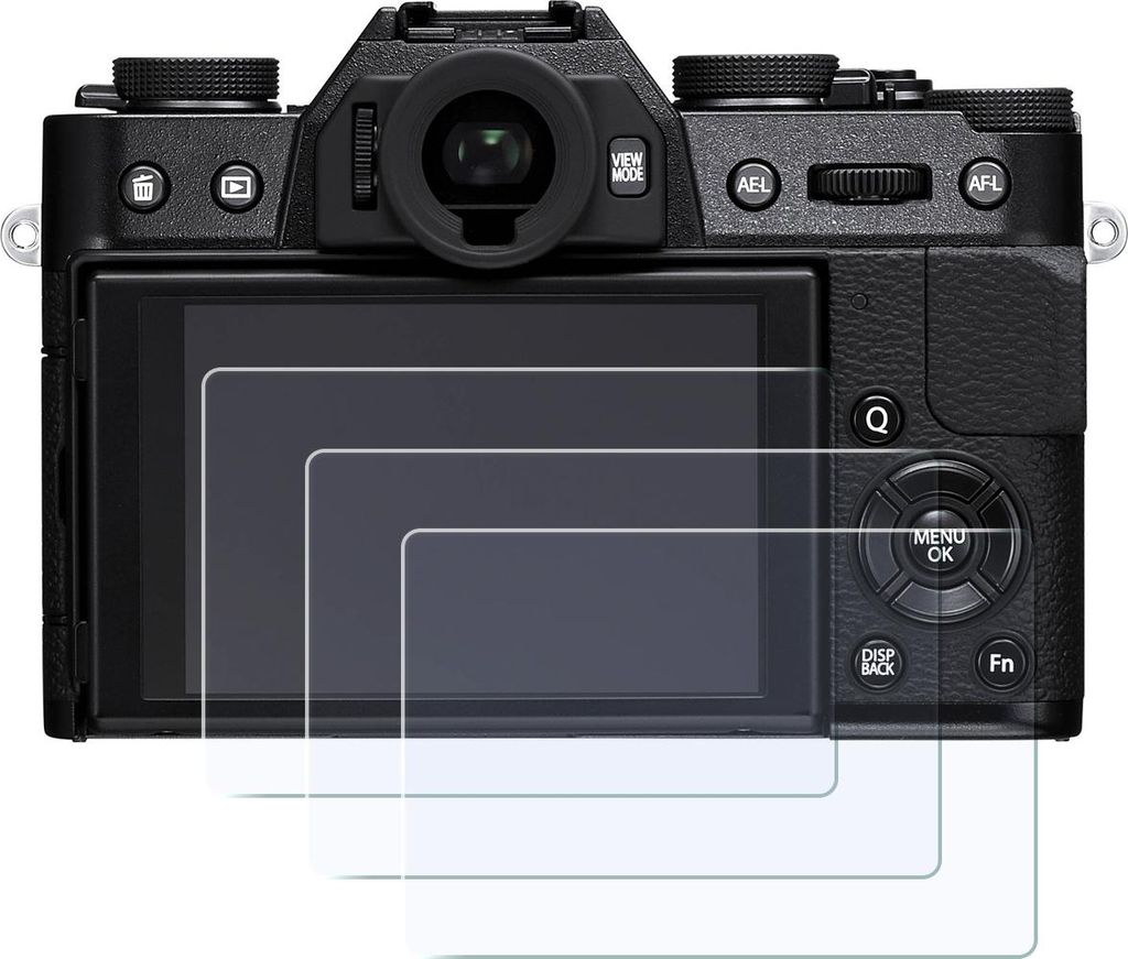 Display-Schutzglas für Fujifilm X-T10 X-T20 X-T30 X-M1 X-A1 X-A2 X-E2 X-E3 X30 XF10 X-S10 0,3 mm 9H gehärtetes Glas 3 Stück