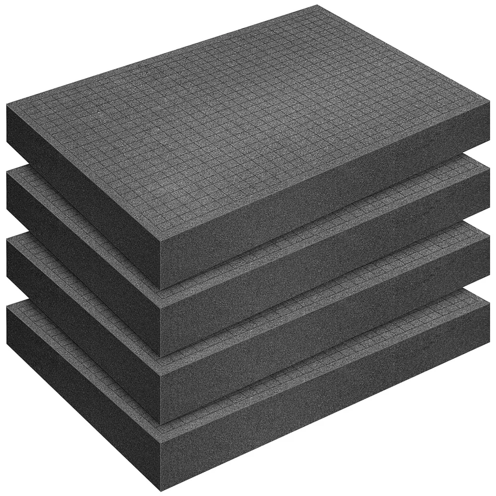 Insert en mousse pour valise photo et rangement outils - Lot de 4 blocs