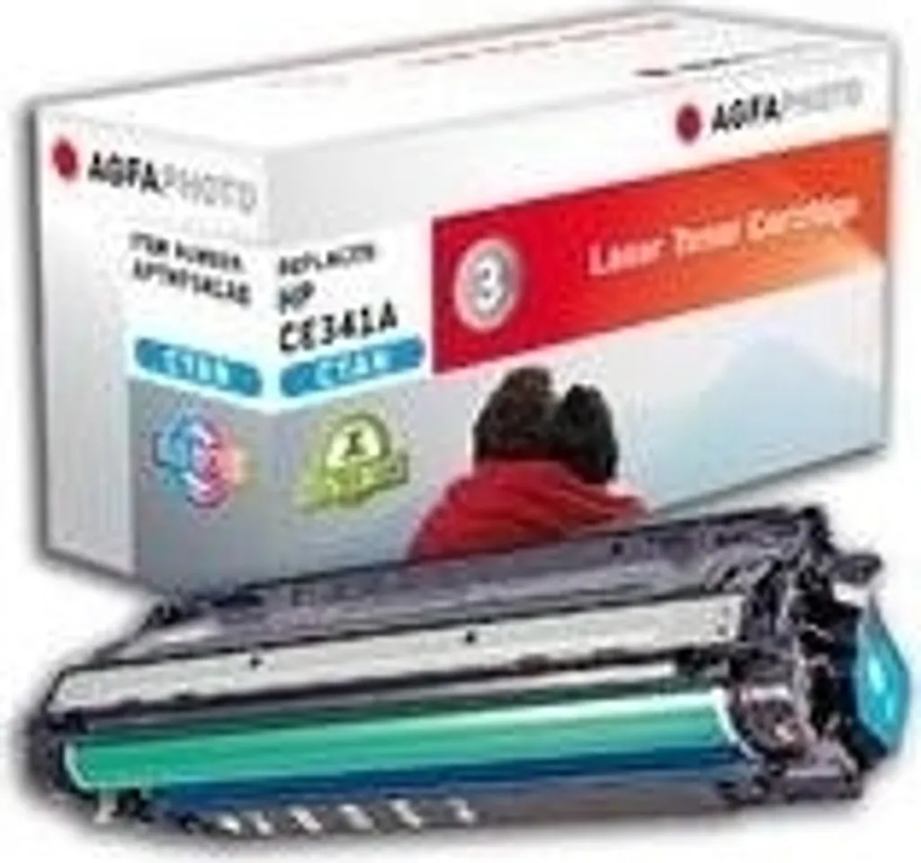 Toner cyan AgfaPhoto CE341A pour imprimante laser 16000 pages