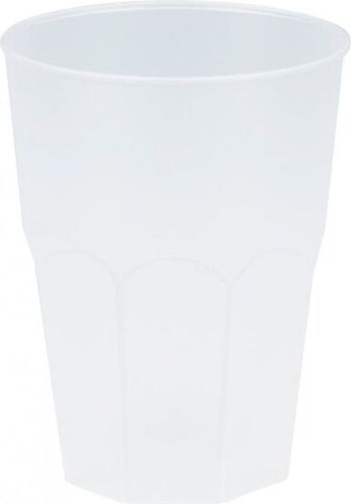 840 Mehrweg Becher weiß Plastikbecher 300ml Wiederverwendbar Frost bunt